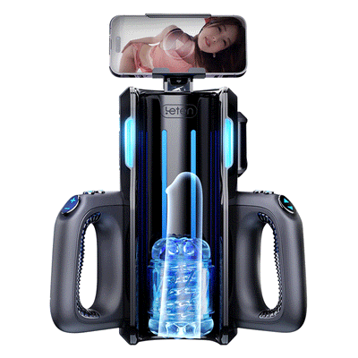 Leten - Interactive Transparent Stroker 10 Thrusting, 4,72 in Deep Stroke & Realistic Moaning Voice Stroker