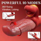 【Ultra Realistic】Vesper - Deep Wriggle Prolonged Pleasure Licking Swing Tongue Vibrators for Female Couples Games