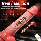 APP controls liquid silicone simulation penis with 12 frequency vibration, electric dildo, rapid expansion and contraction, heating, female masturbation, adult sex toy