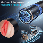 STORM - Intense Thrusting & Spinning Hands-Free 6.10 Inches Depth Masturbator