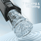King -Powerful Suction 360° Deep Tight Wrapping Easy to Clean Masturbator