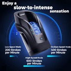 Leten Cannon King Mini 3D Fleshy Telescopic Vibrating Automatic Male Masturbator Blowjob Stroker