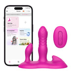 Manobabata fully wrapped rubber telescopic vibration cushion APP remote control dual control female clitoral G-spot masturbator